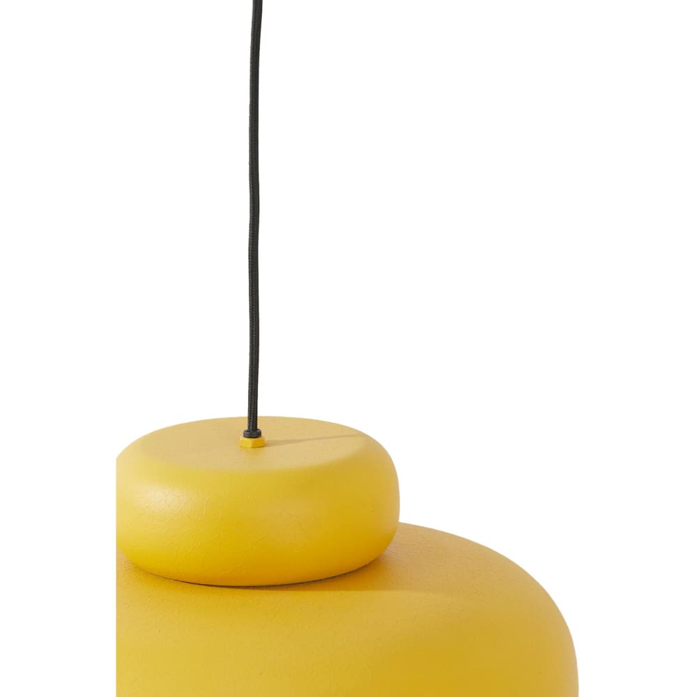 Suspension métal jaune ocre ø39cm — vue 3