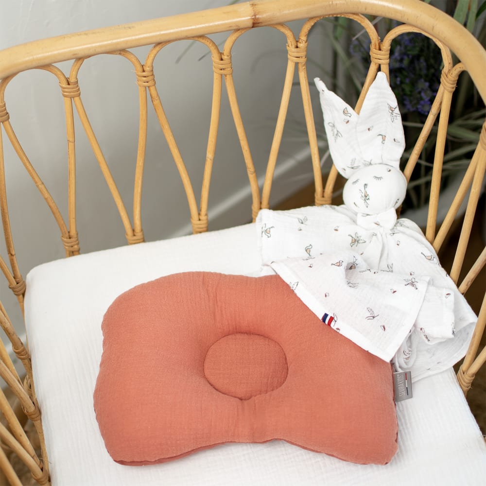 Ergonomisches nackenkissen aus baumwollgaze jeanne - Maisons Du