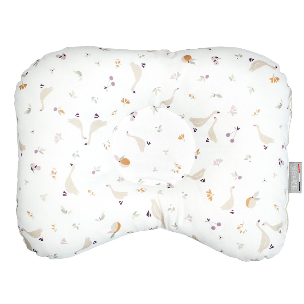 Coussin cale tête bébé en coton 30x25 cm