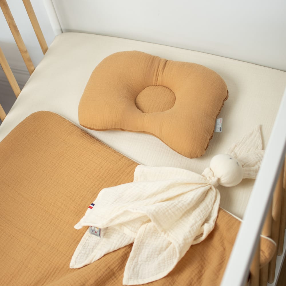 Ergonomisches nackenkissen aus baumwollgaze jeanne - Maisons Du