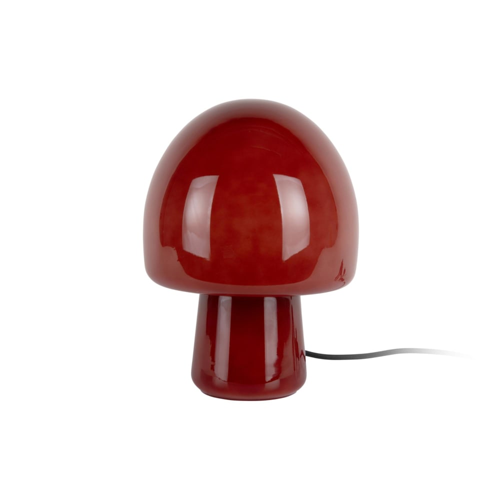 Lampe de table verre - rouge