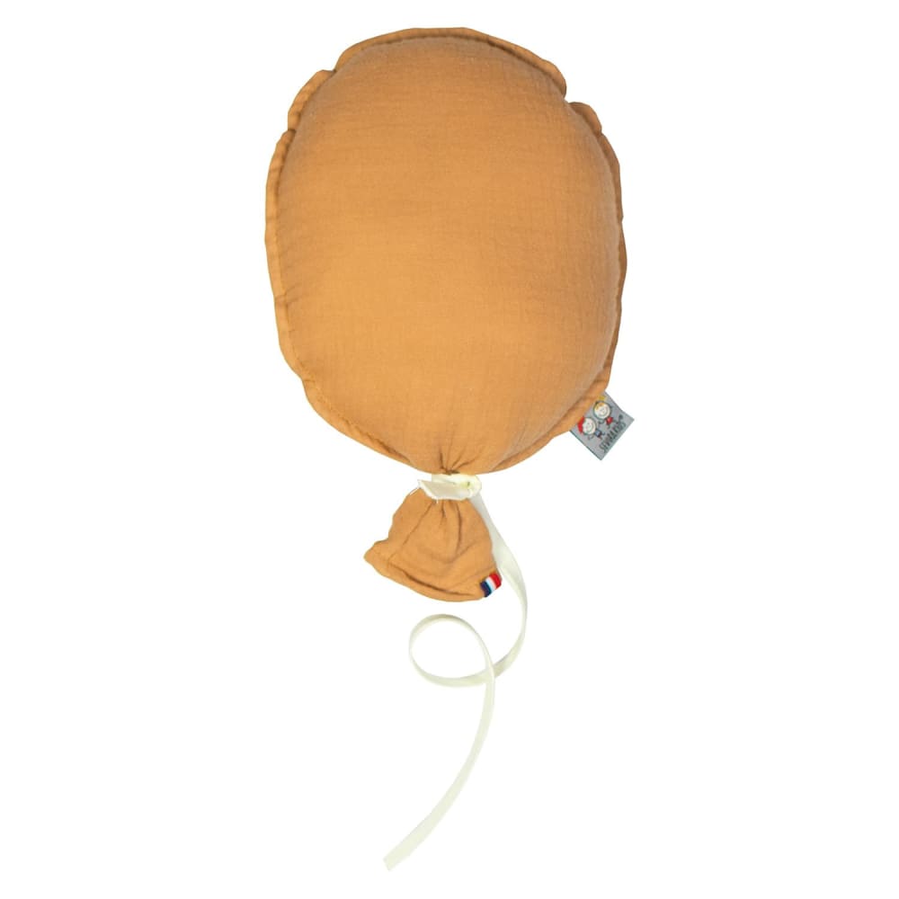 Ballon mural bébé gaze de coton camel 28 cm