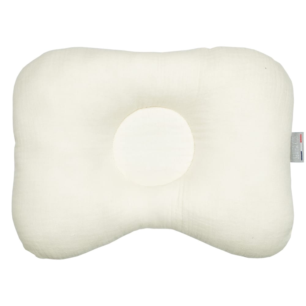 Sevira Kids Ergonomisches nackenkissen aus baumwollgaze jeanne style classic chic BEIGE BAUMWOLLE Kinder