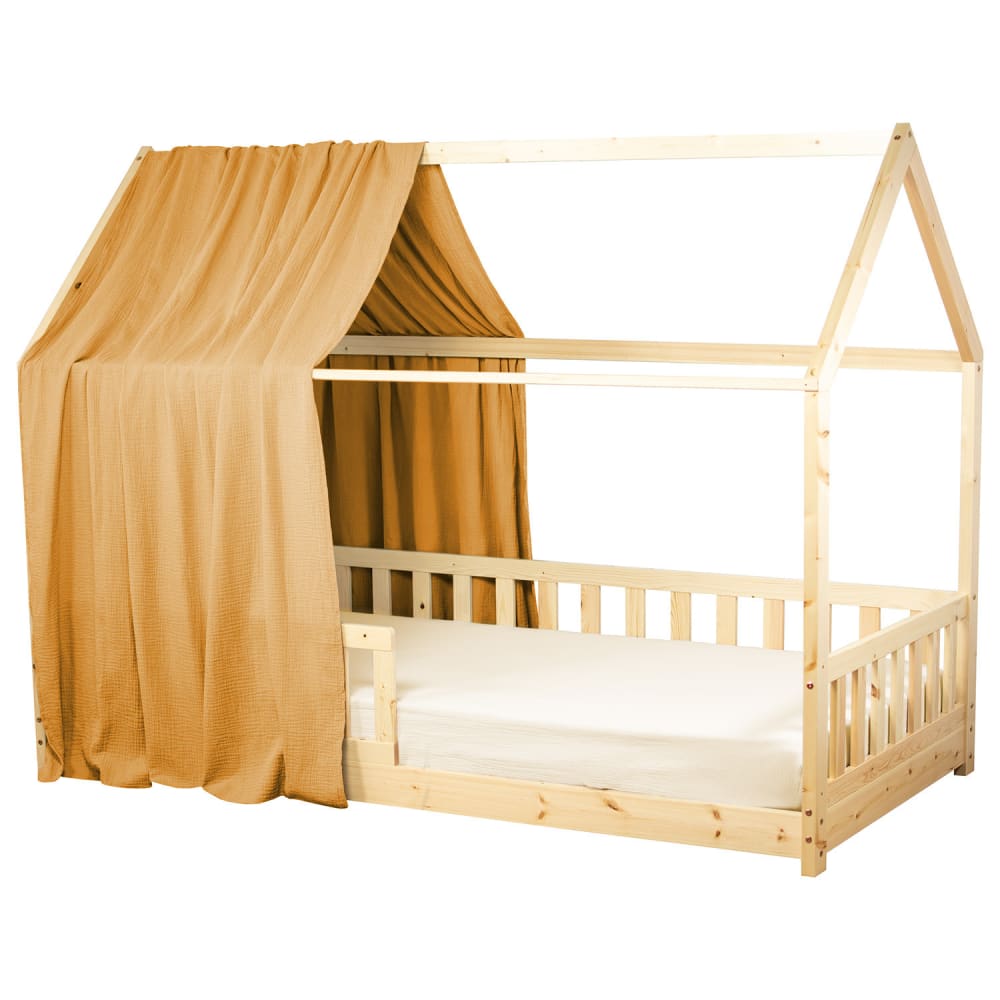 Dosel de cama tipo cabaña algodón
