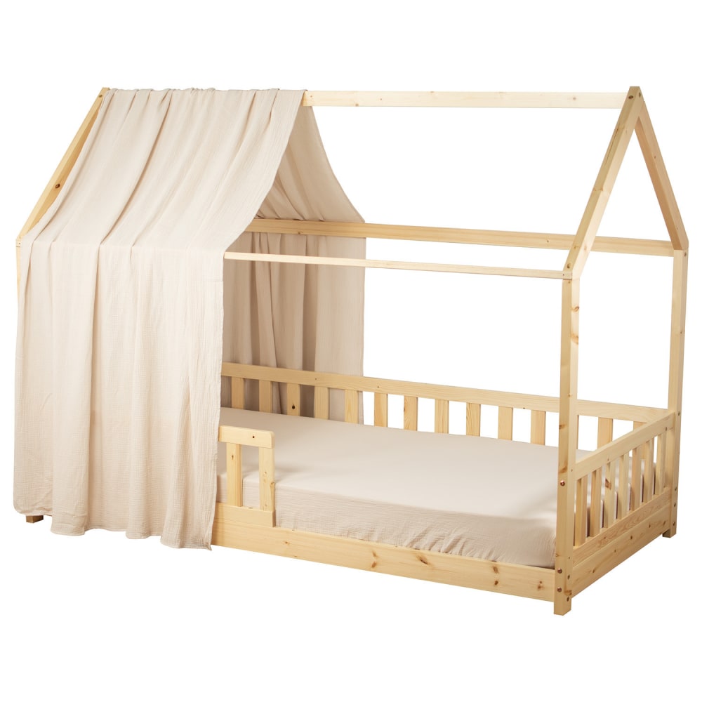 Dosel de cama tipo cabaña algodón