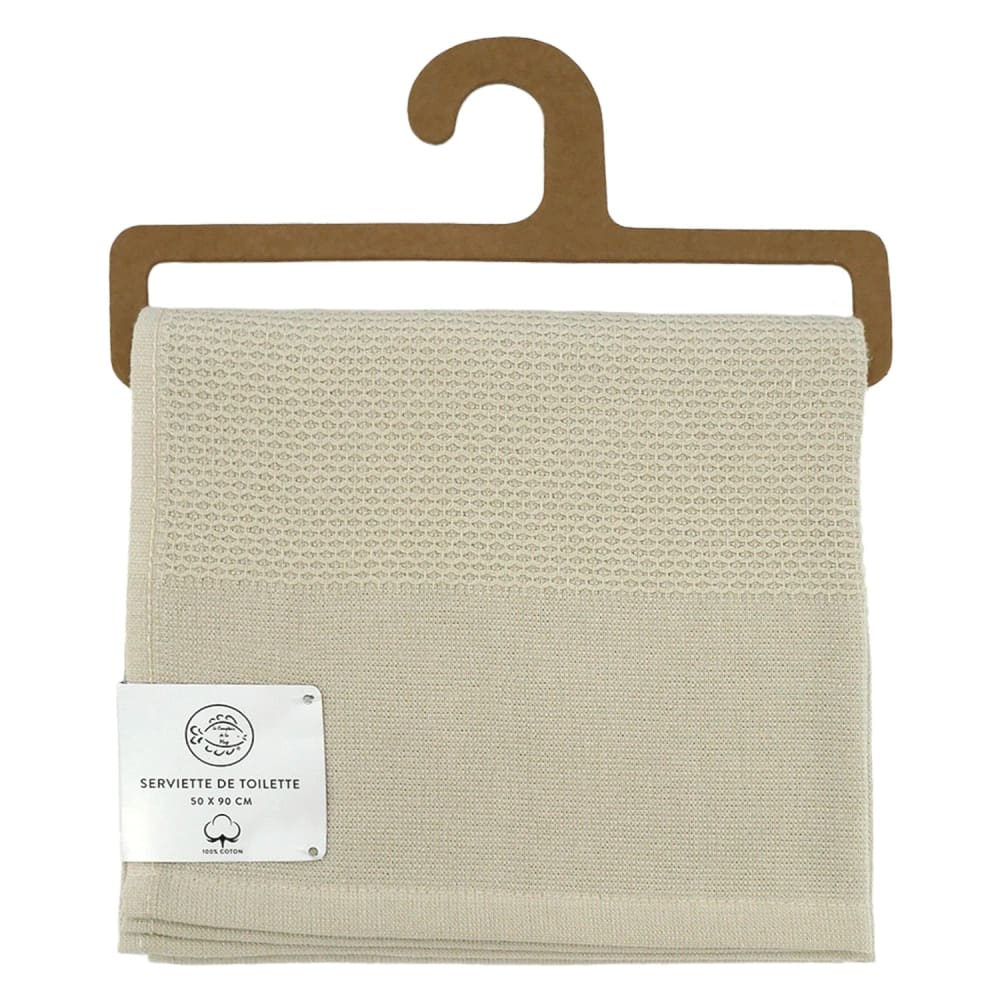 Serviette de toilette Waffle lin 50x90cm 355g/m²