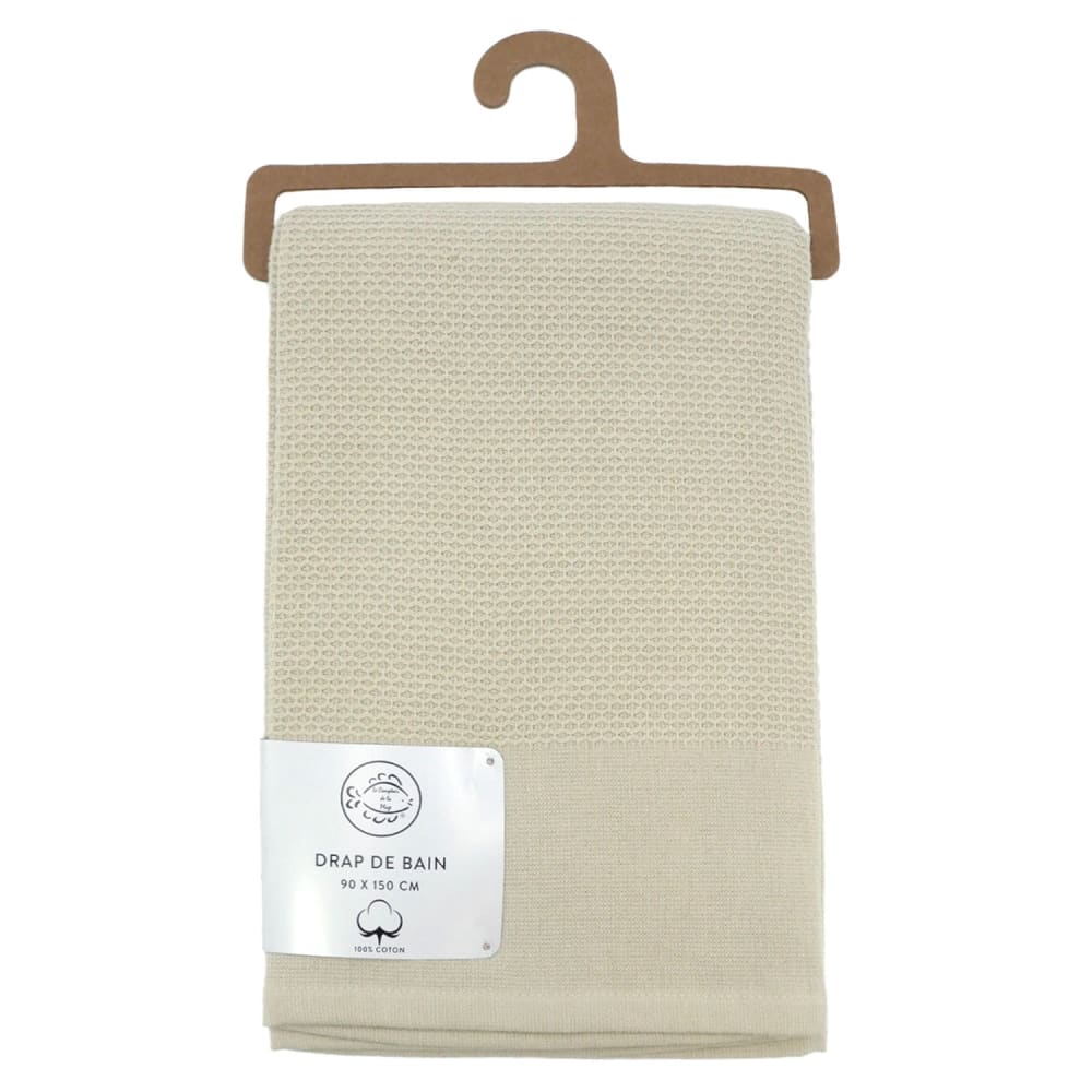 Drap de bain Waffle lin 90x150cm 355g/m²