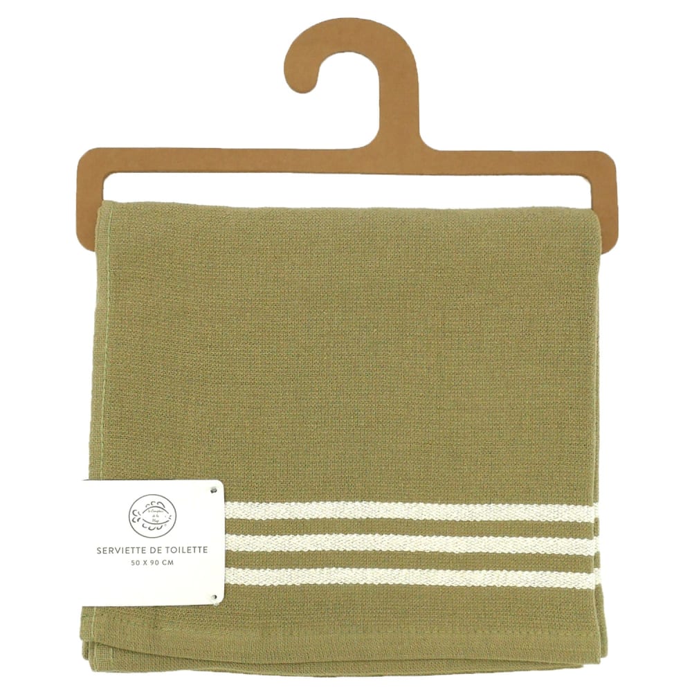 Serviette de toilette Miami vert olive 50x90cm 300g/m²