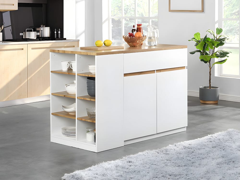 Îlot central mdf naturel clair