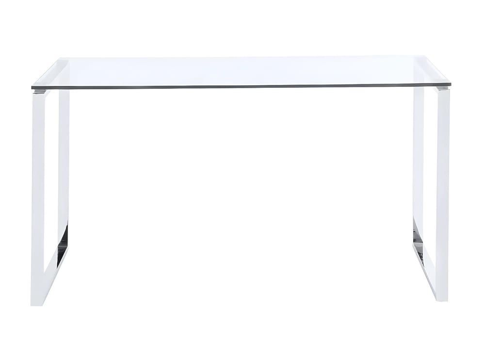 Bureau acier transparent