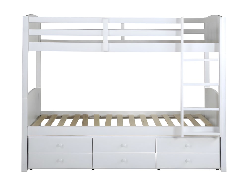 Lit superposé pin blanc 90 x 190