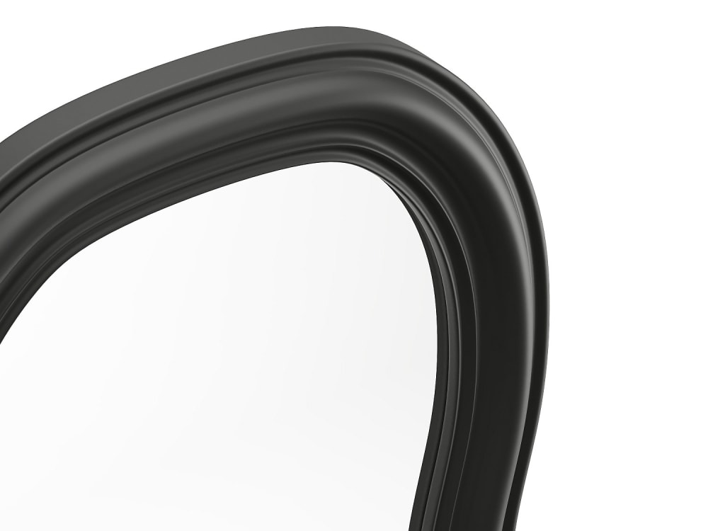 Miroir mural paulownia noir — vue 4