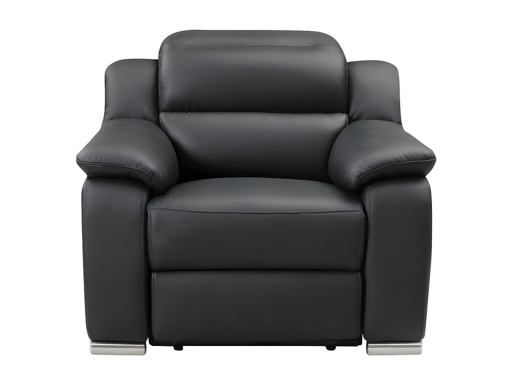 Fauteuil relax cuir noir