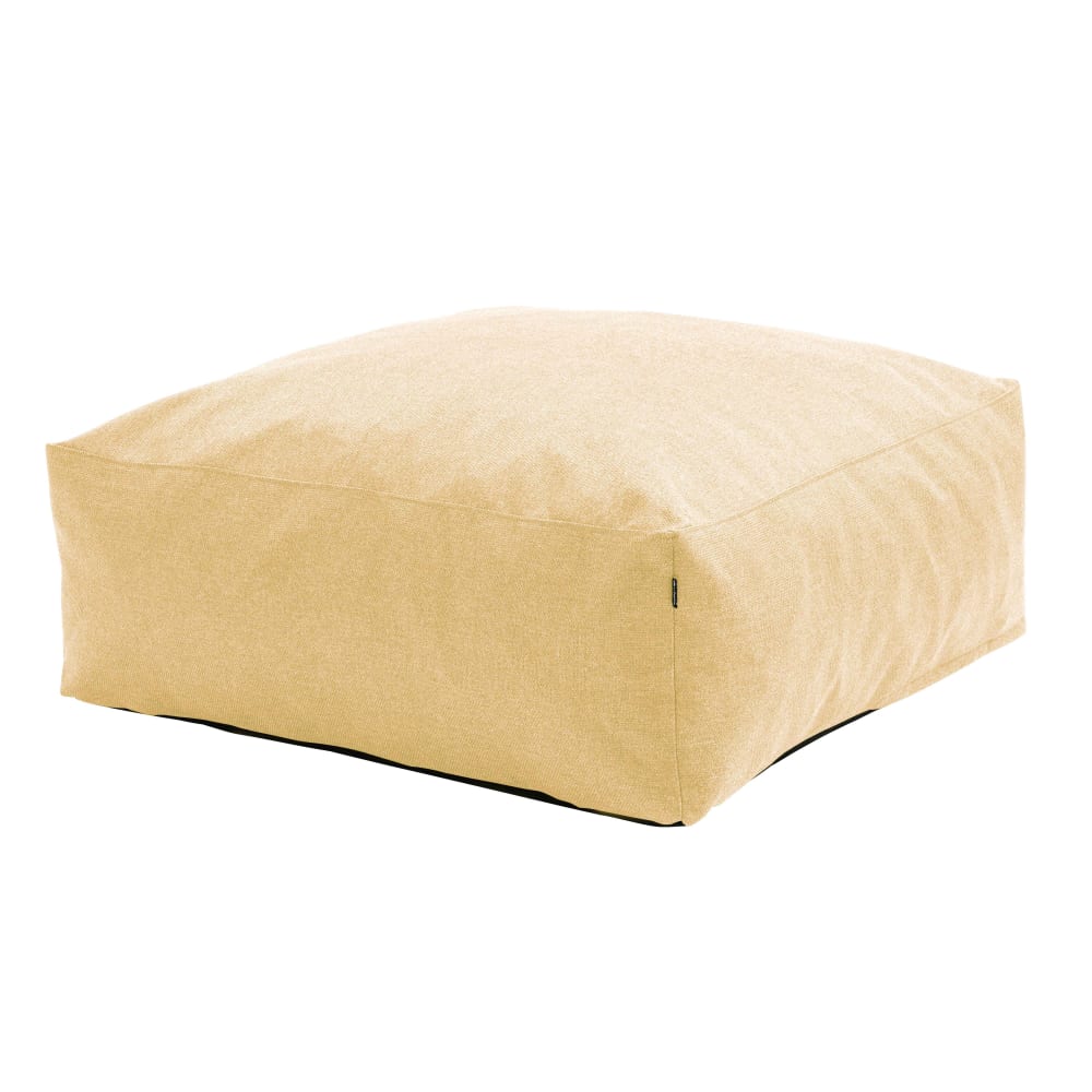 Pouf de jardin pour canapé modulable jaune clair