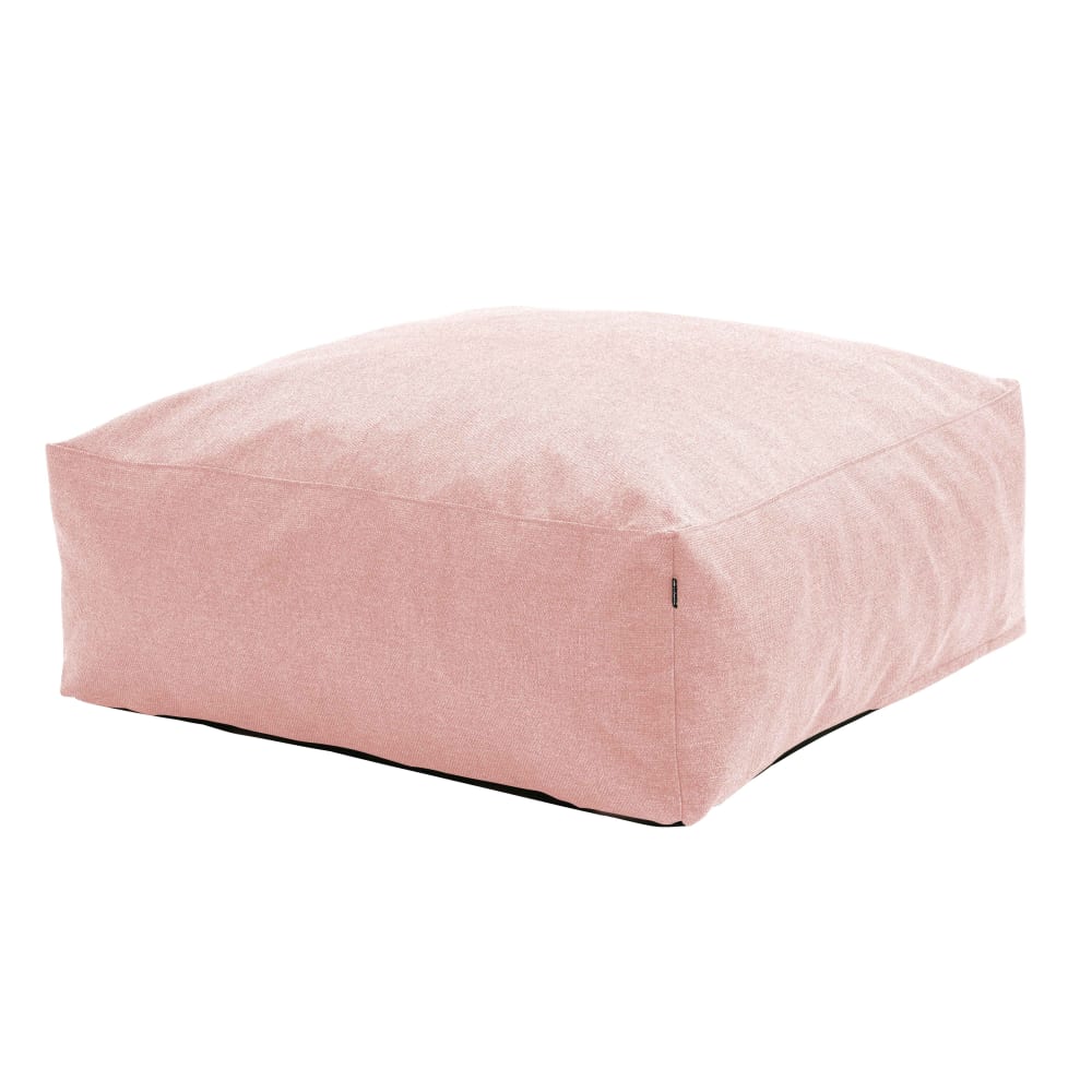 Pouf de jardin pour canapé modulable rose poudré