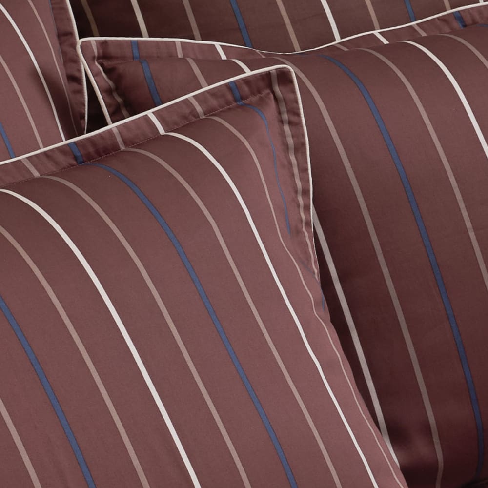 Parure de lit satin avec 2 taies 65x65 cm noisette 260x240 cm — vue 4