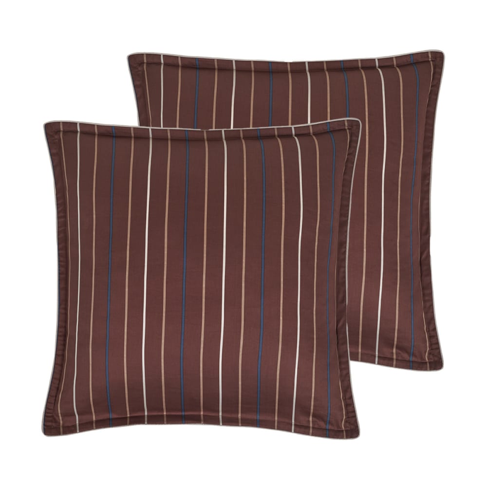 Parure de lit satin avec 2 taies 65x65 cm Noisette 200x200 cm