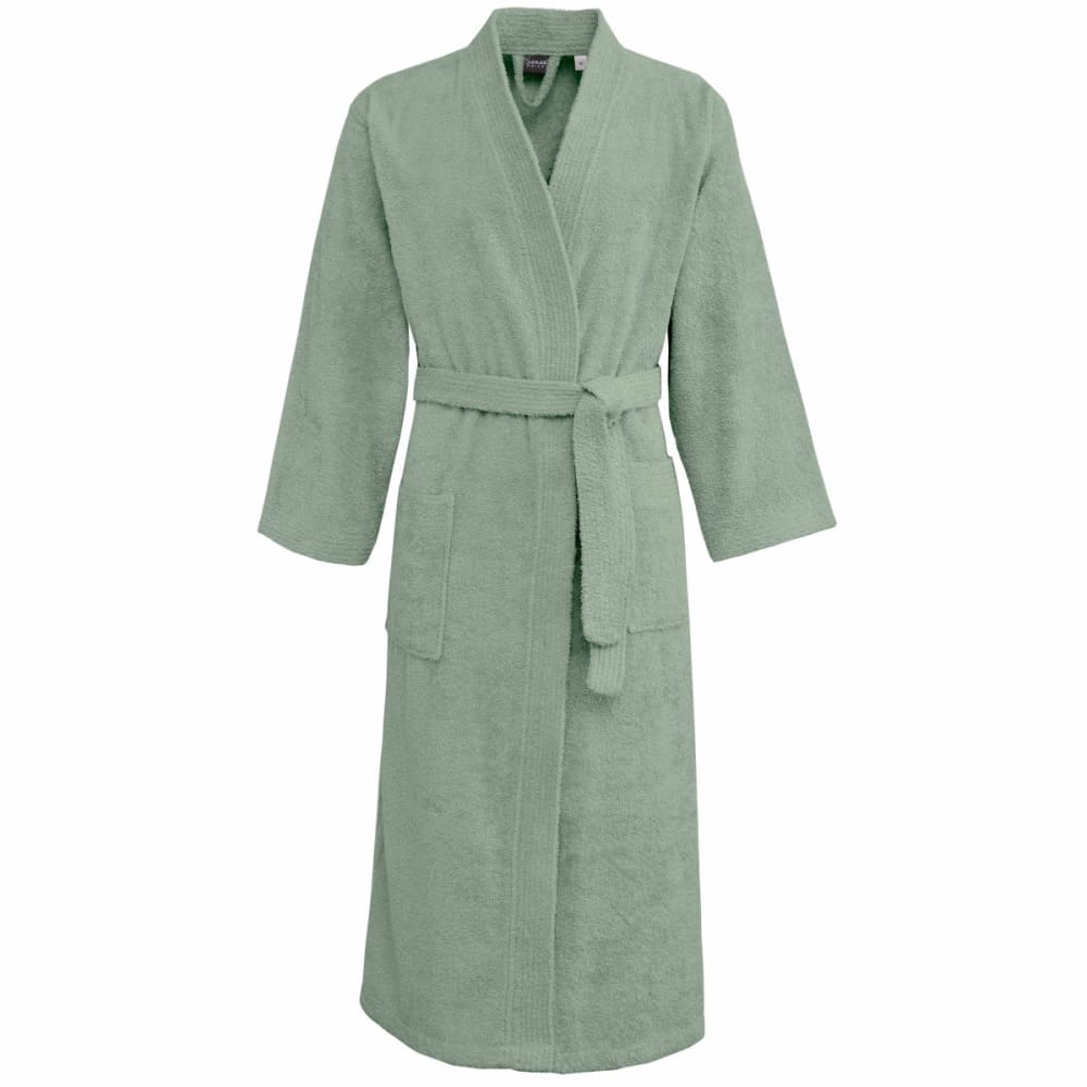Peignoir mixte kimono en coton sauge m