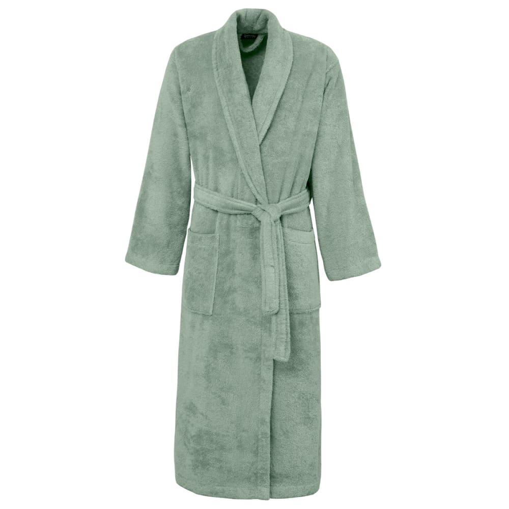 Peignoir de bain mixte col châle en coton 420 g/m² Sauge M