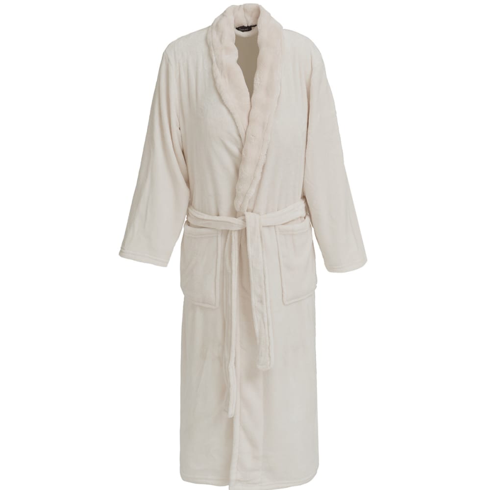 Ppeignoir polaire femme - ecru
