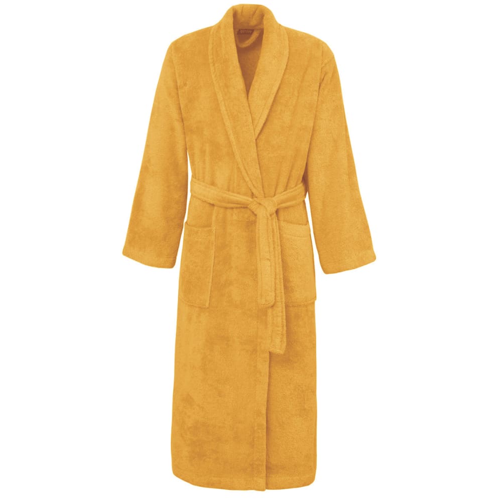 Peignoir éponge homme femme col châle 400 g/m² Caramel M