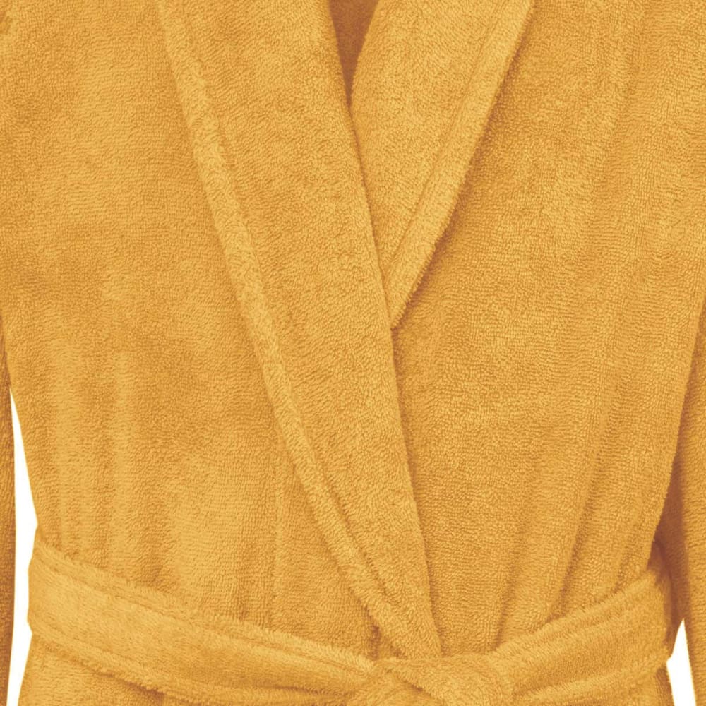 Peignoir éponge homme femme col châle 400 g/m² Caramel M - image 3