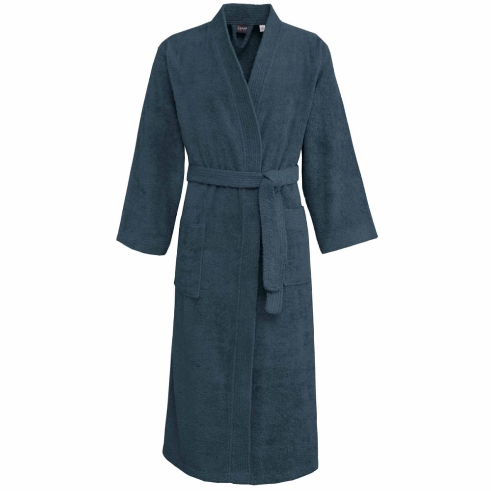 Sensei Maison Unisex-Bademantel 420 g/m² Denim M Blau Öko-Tex Zertifikat Baumwolle