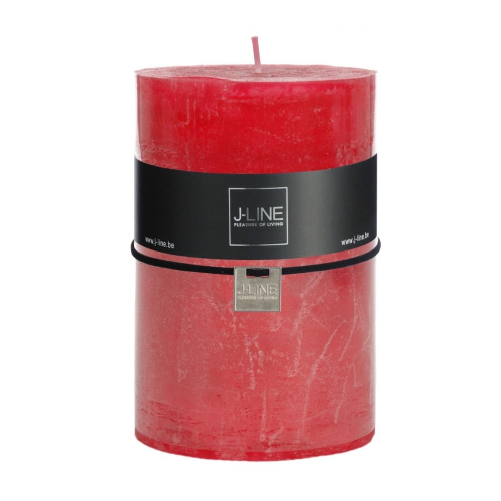 Bougie cylindrique 120h fuchsia 10x10x15 cm
