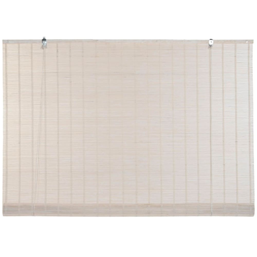 Store enrouleur intérieur en bambou blanc 120x2x230cm