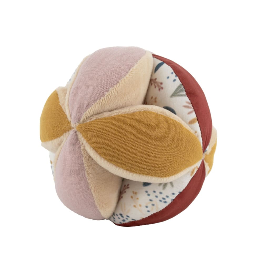 Home Maison - Balle sensorielle pour bébé coton/polyester rose 12 cm