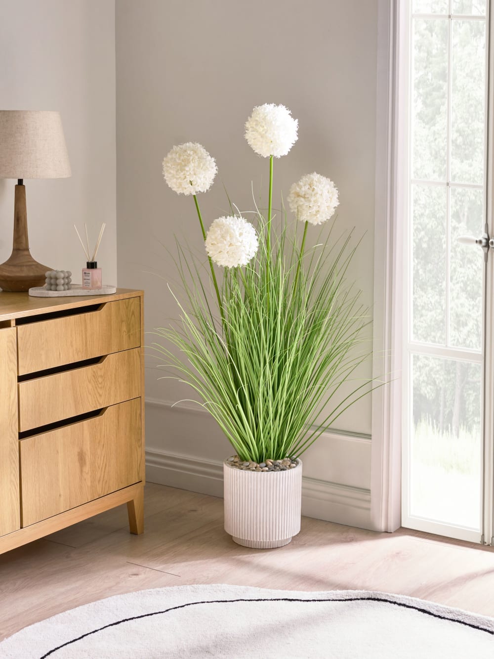 Plante artificielle 120 cm blanc
