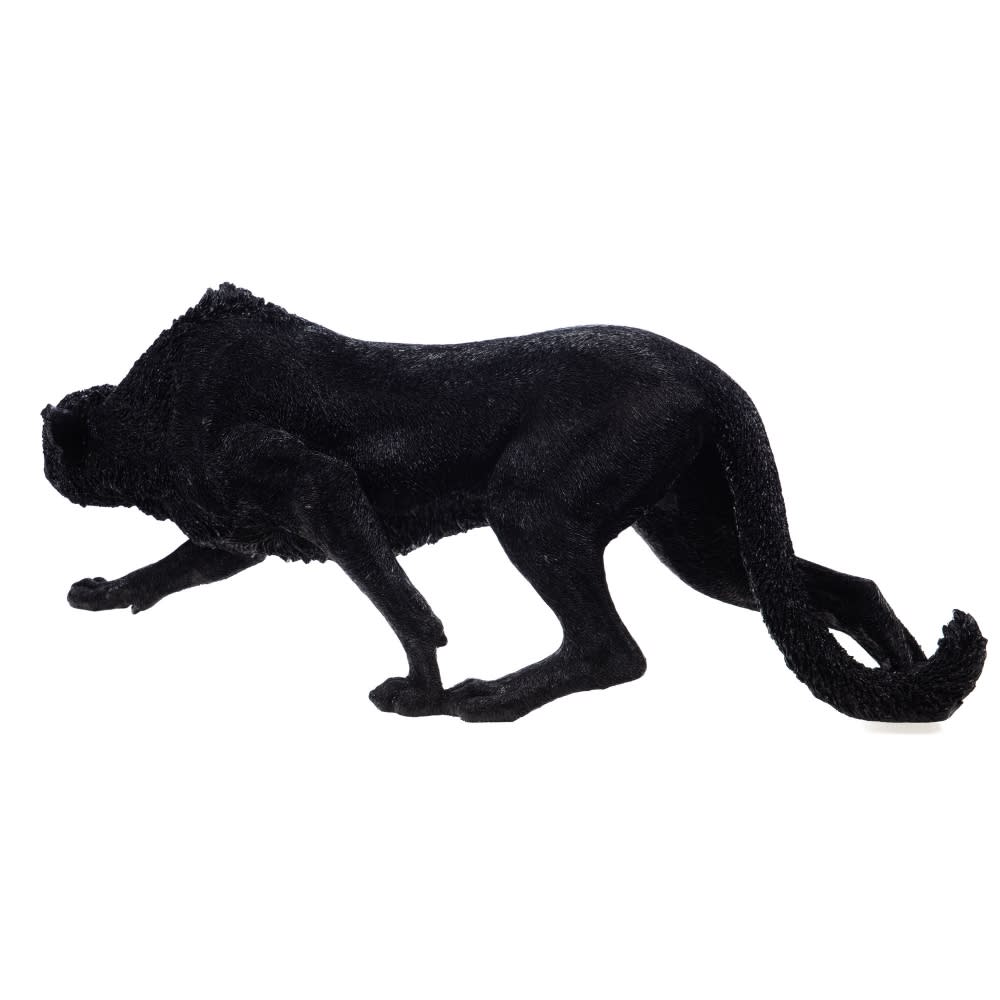 Guépard  en marche 120 cm noir en résine