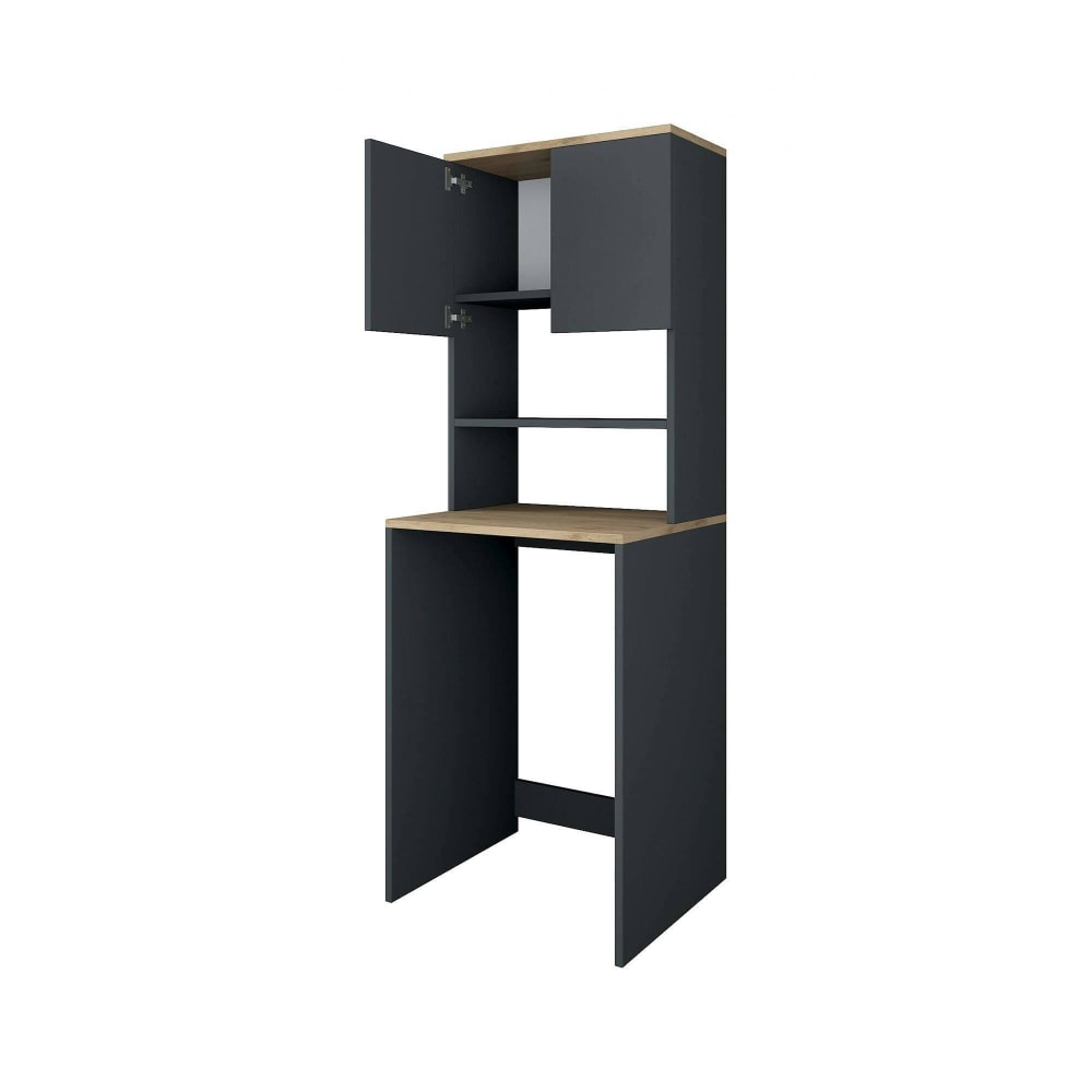 Armoire Multi-usage 2 Portes Bois Noyer Marron