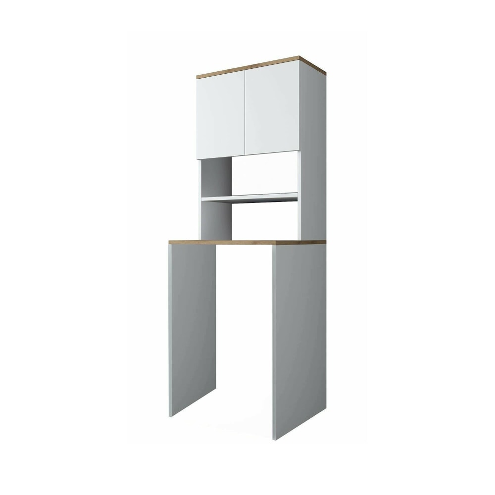 Armoire Multiusage 2 Portes Bois Blanc