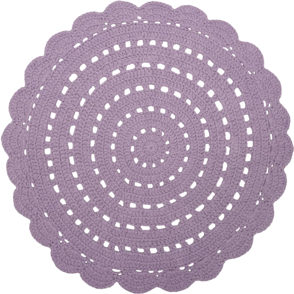 Tapis rond Alma mauve (120 cm)