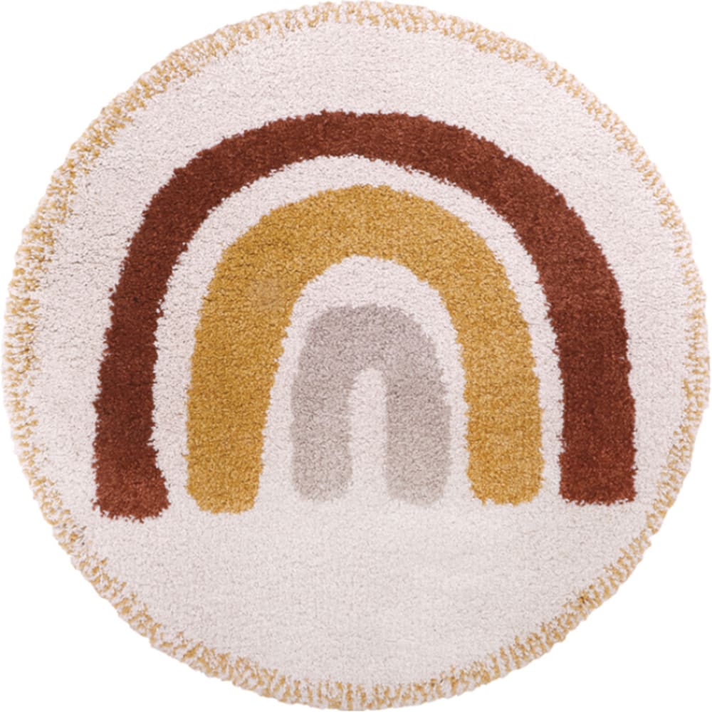 Tapis rond Bohemian arc-en-ciel (120 cm)