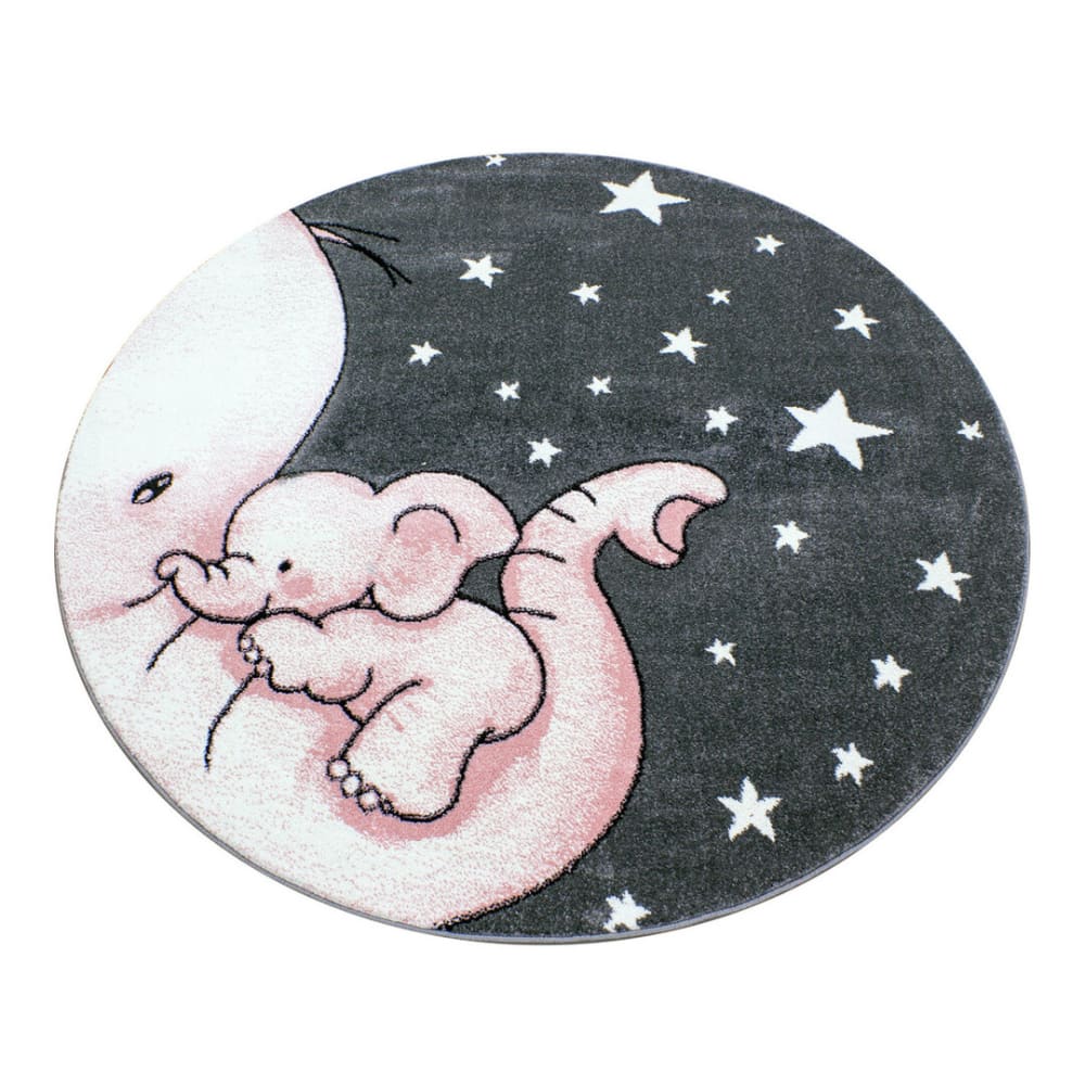 Tapis  enfant en polypropylène rose Ø 120