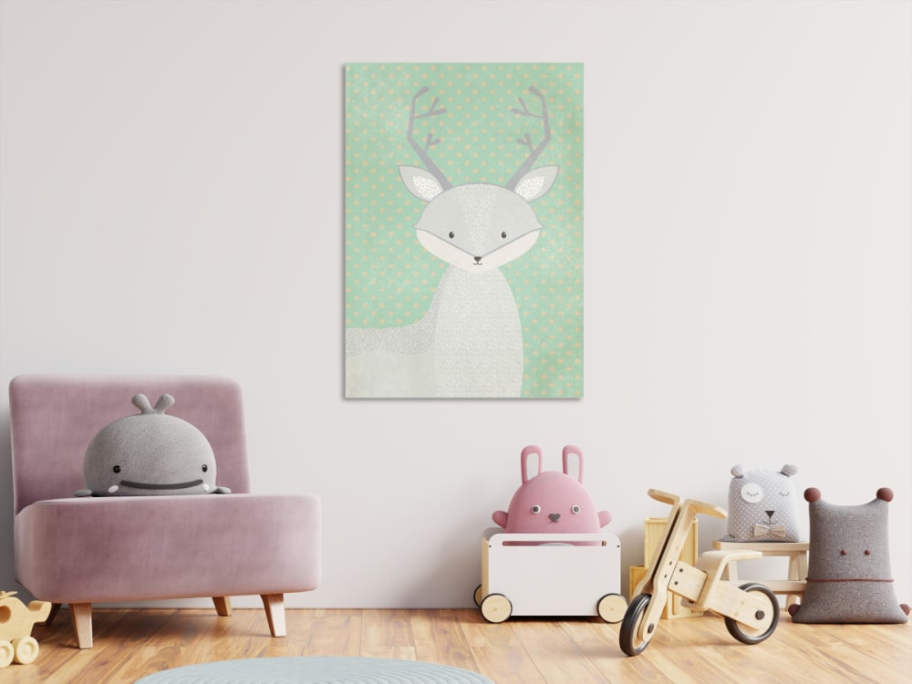 Tableau enfant Jeune cerf - 80 x 120 cm - Artgeist - Maisons du Monde