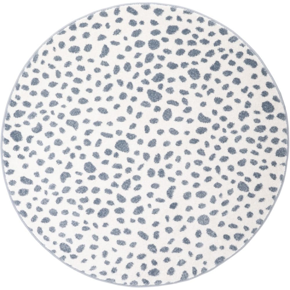 Tapis rond léopard Maldä blue (120 cm)