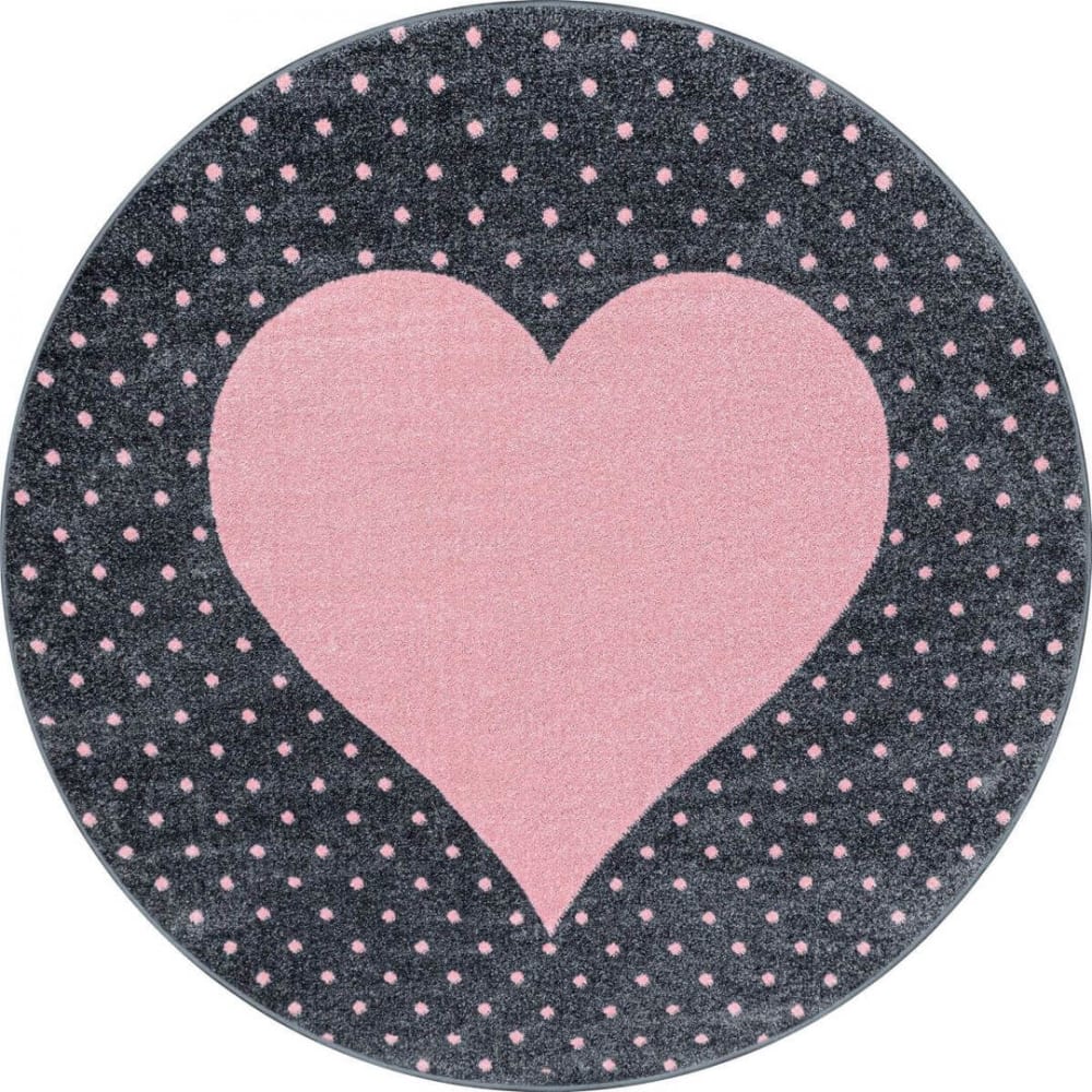 Tapis  enfant en polypropylène rose Ø 120