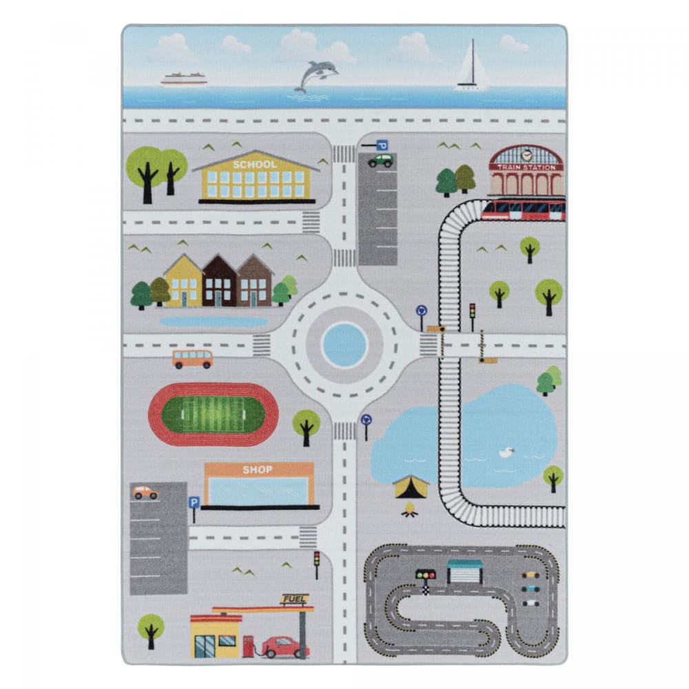 Tapis enfant 120x170 Lav 30°C gris