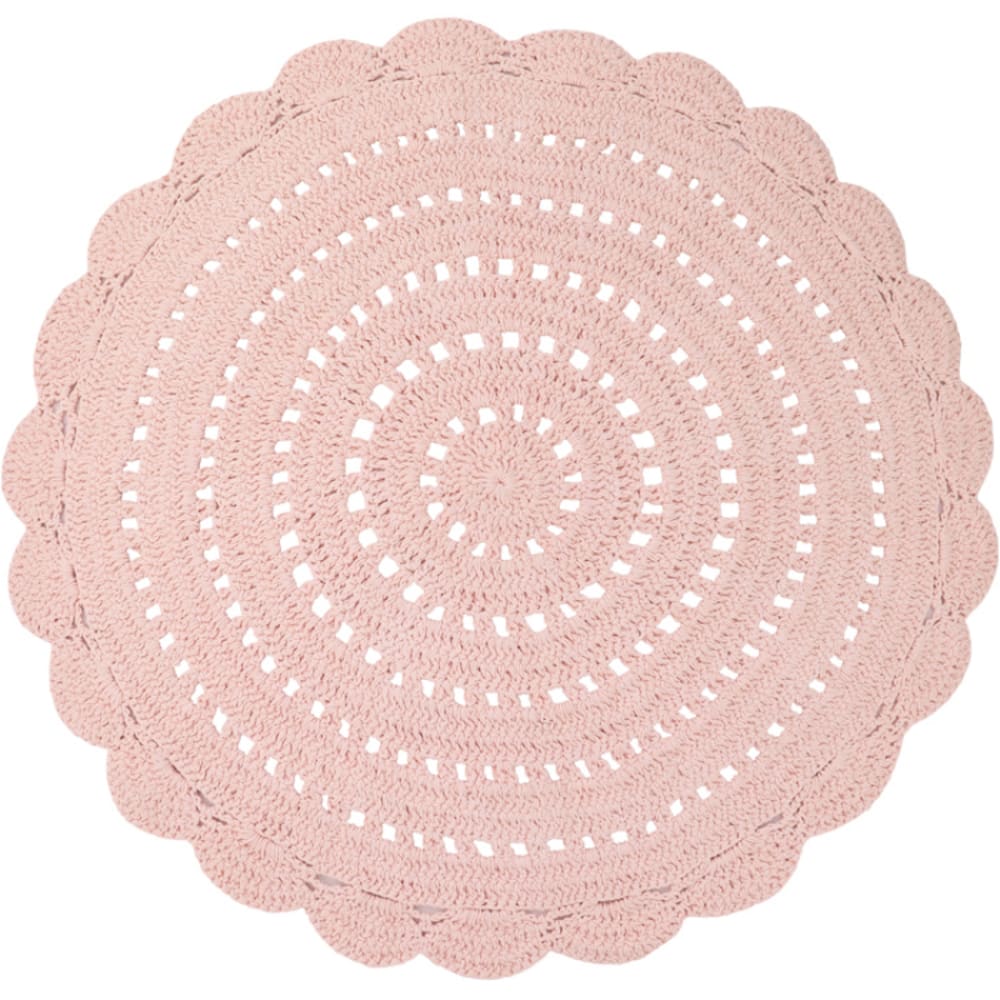 Tapis rond Alma rose nude (120 cm)