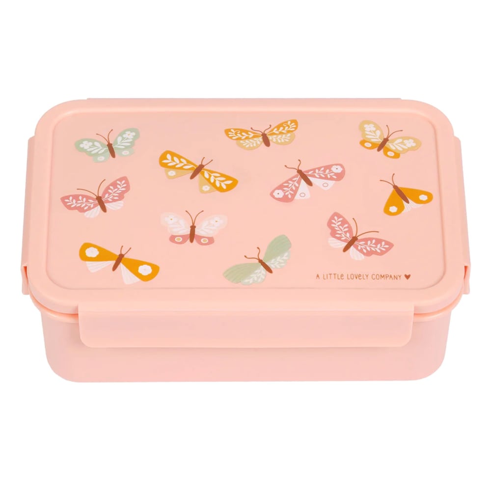 A Little Lovely Company Bento-brotdose für kinder ROSA PES - POLYESTER Kinder