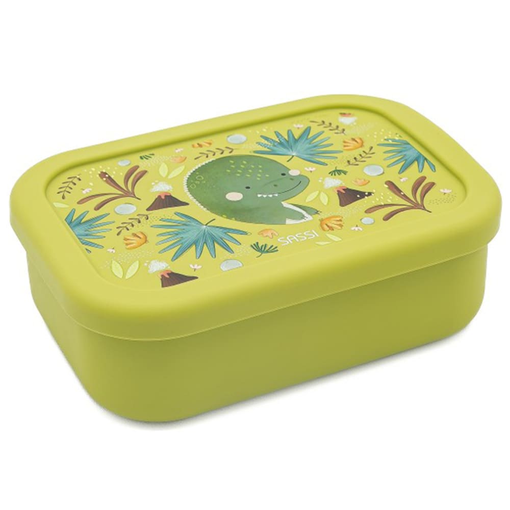 Sassi Junior Silikon lunchbox für kinder style modern GRÜN SILIKON-ORGANOSILOXAN Kinder