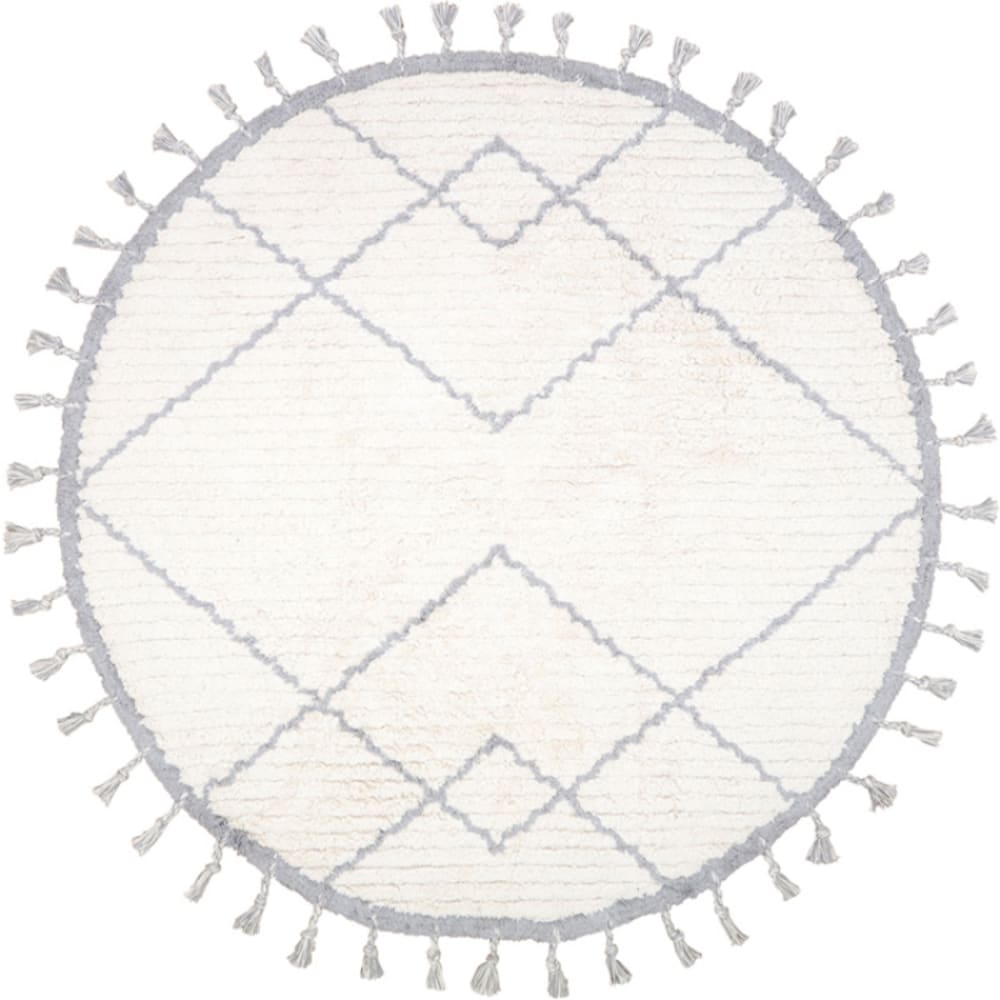 Tapis lavable rond Côme