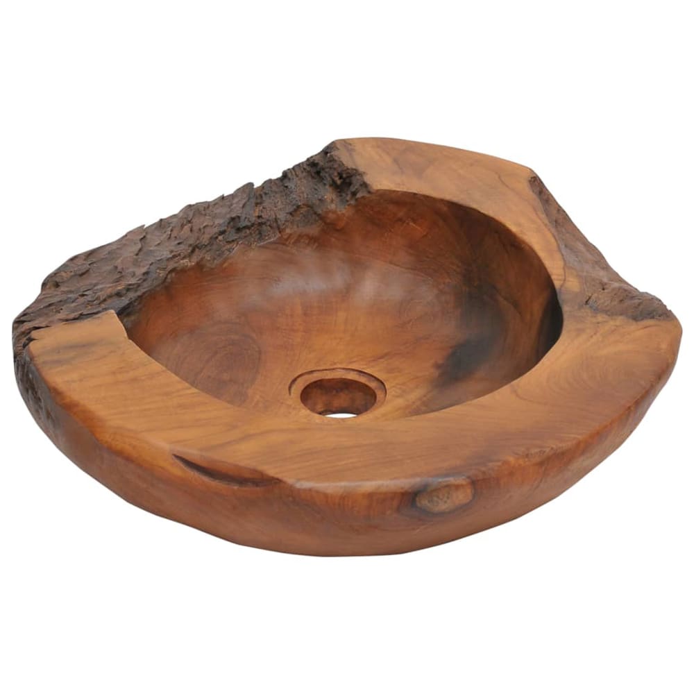 Lavabo en teck bois marron - clair