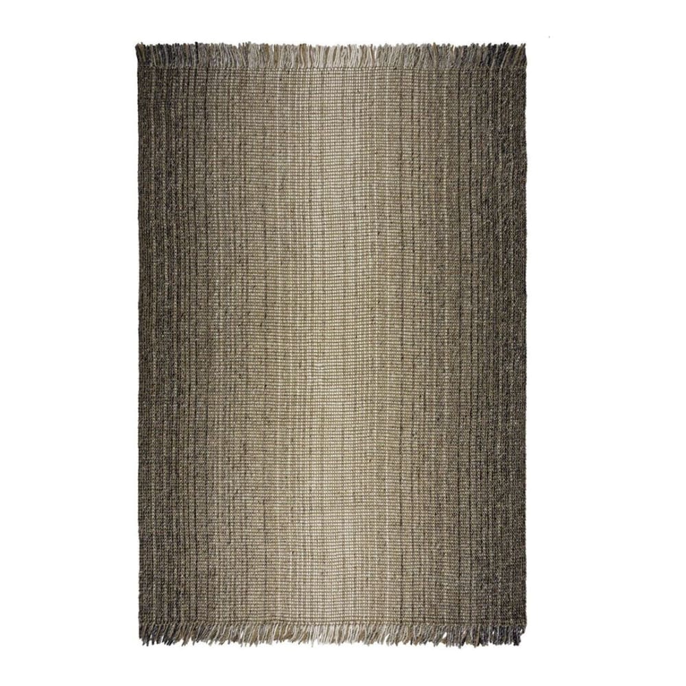 Tapis  design en jute gris 120x170