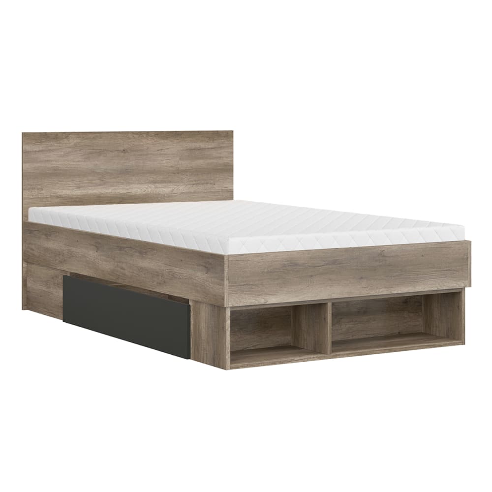 Lit 120x200 sommier tiroirs