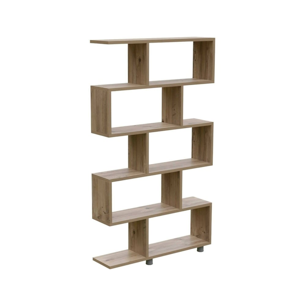 Bibliothèque Bois Marron Chêne 90x20x156h cm