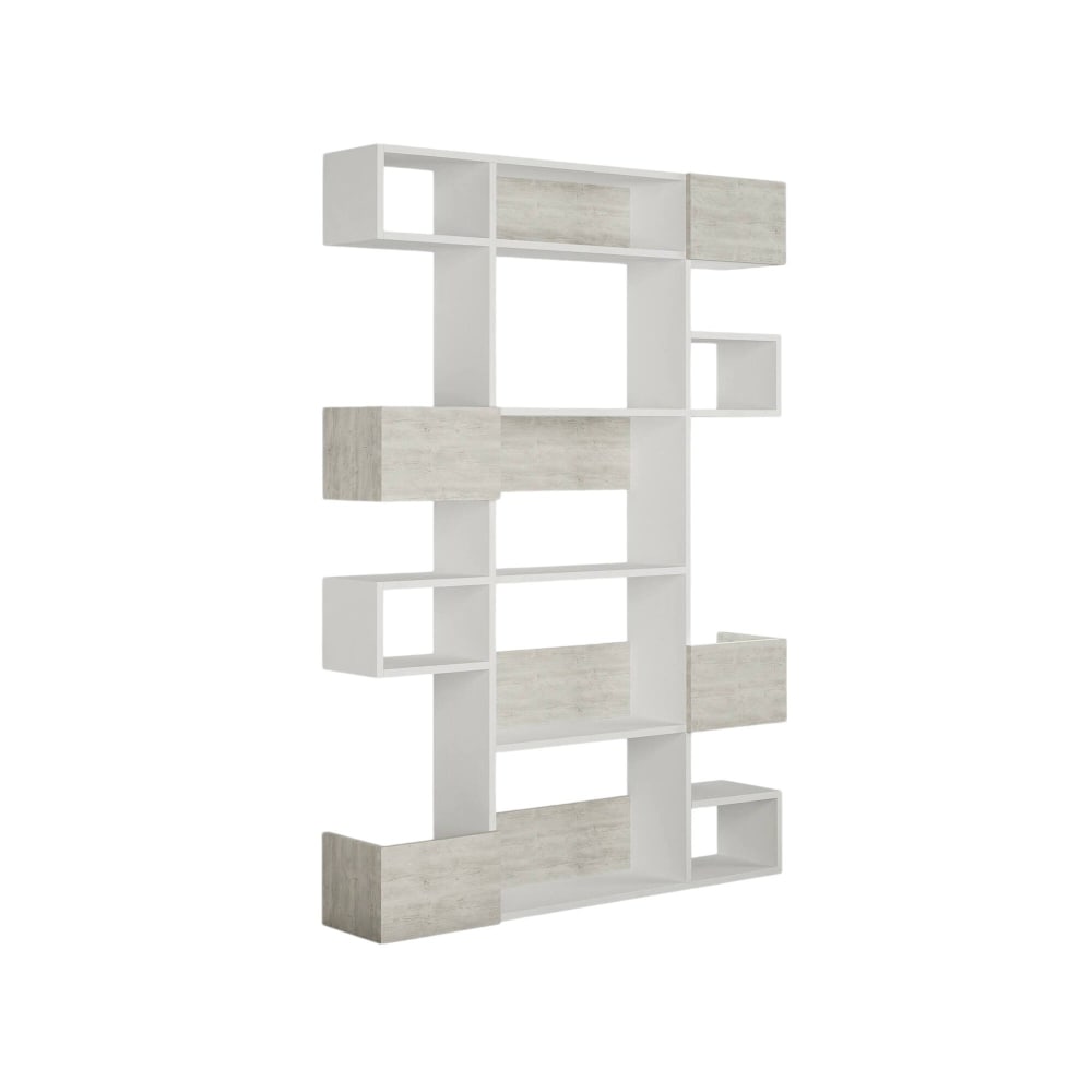 Bibliothèque en bois blanc 120x20x171h cm